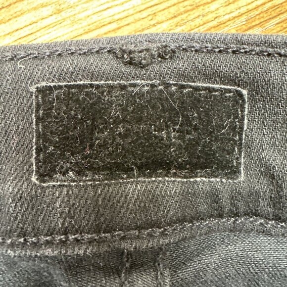 Mother Jeans 27 Black The Hustler Ankle Fray Not Guilty Stretch Denim Hi Rise - Picture 9 of 16